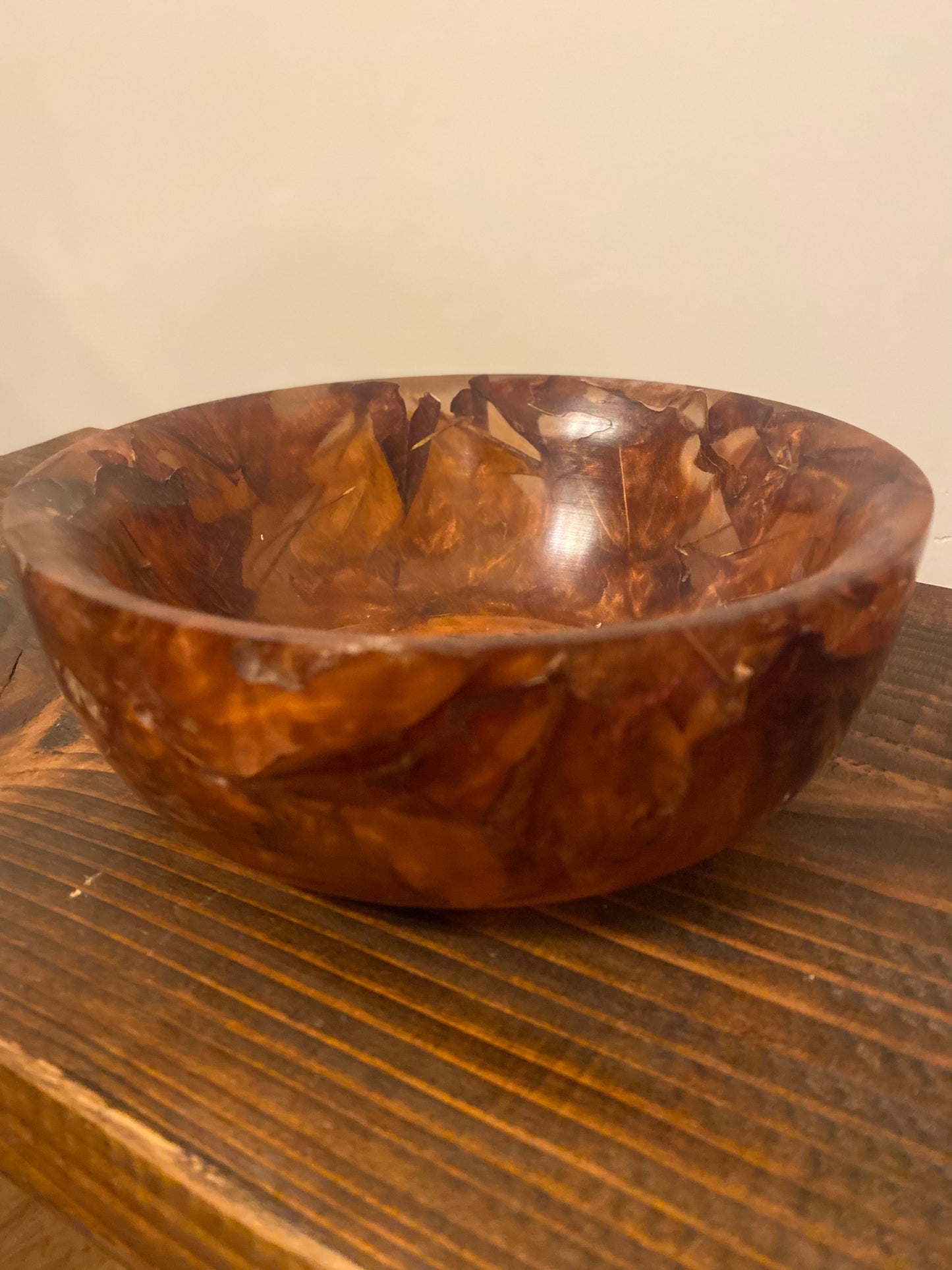 Leaf and Resin Bowl