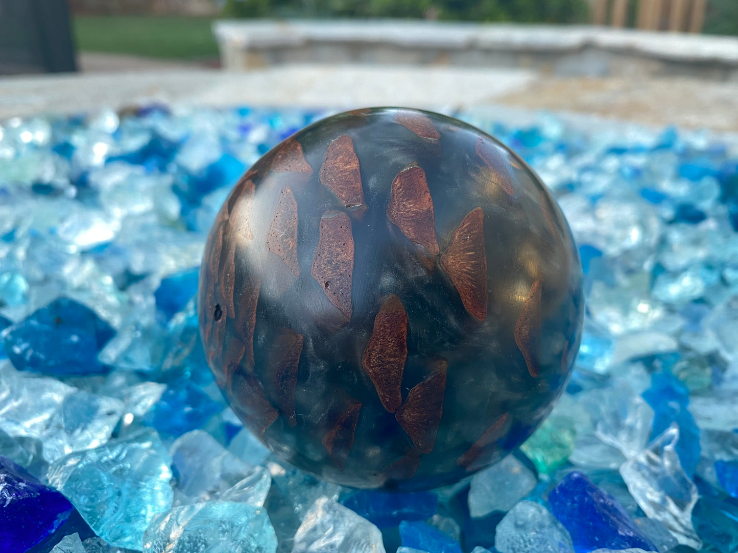 Pine Cone & Resin Sphere