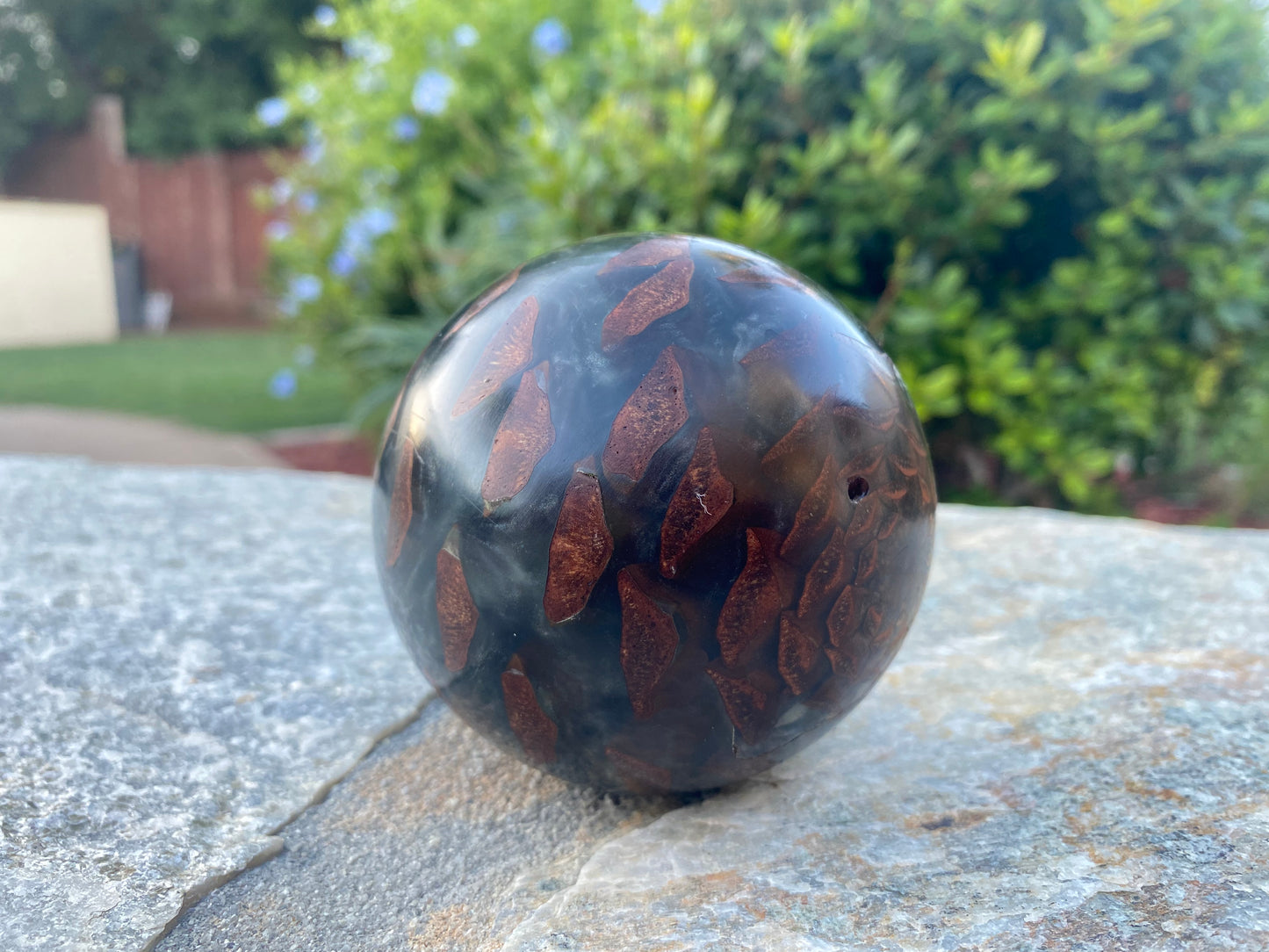 Pine Cone & Resin Sphere