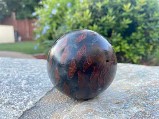 Pine Cone & Resin Sphere