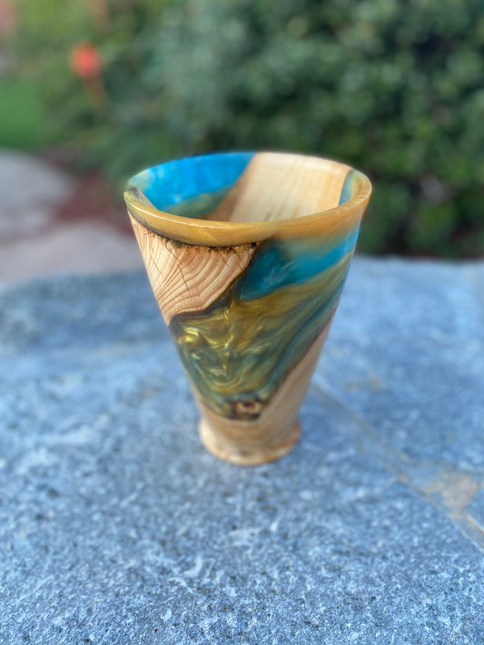 Blue and Yellow Vase