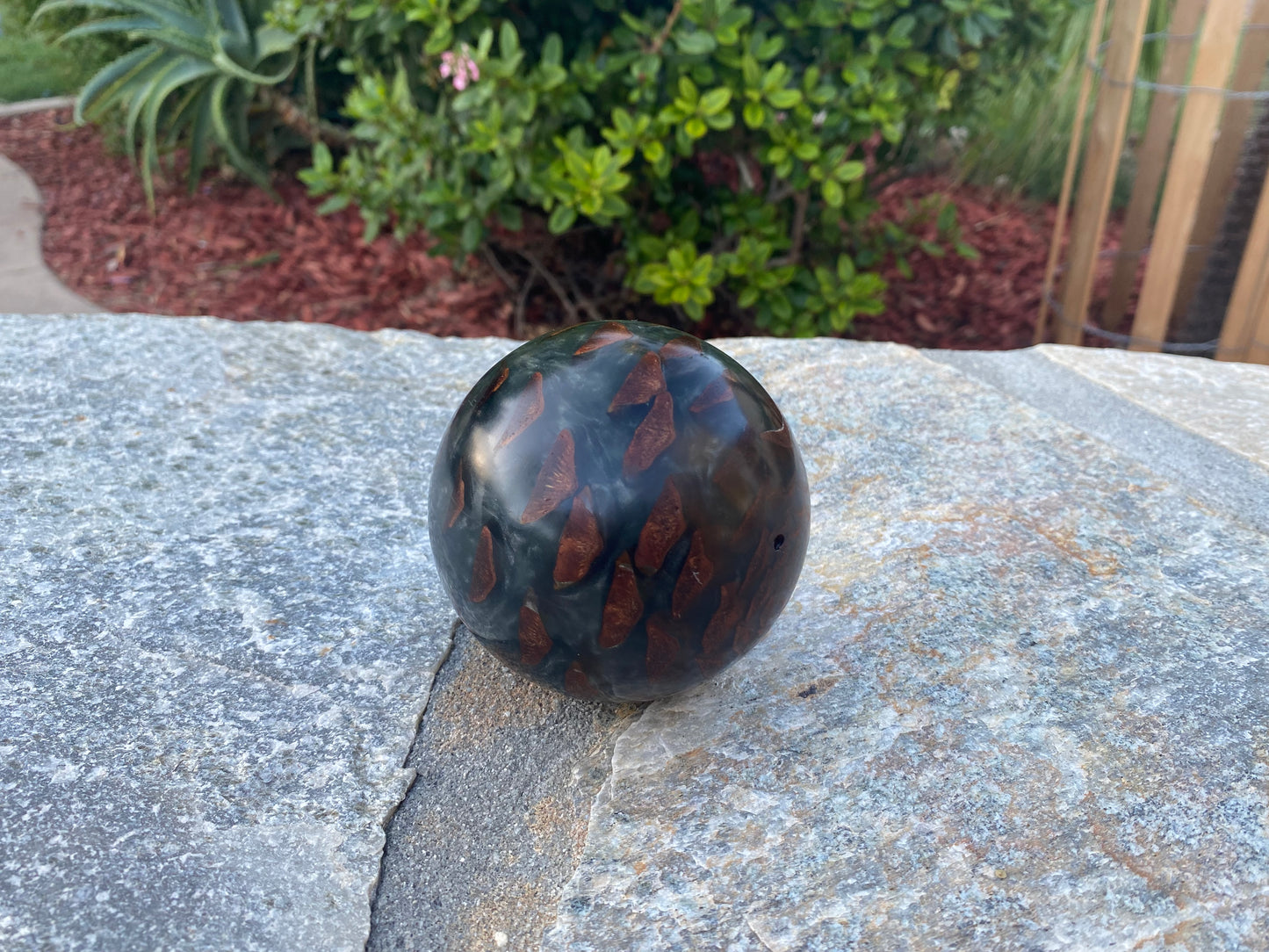 Pine Cone & Resin Sphere